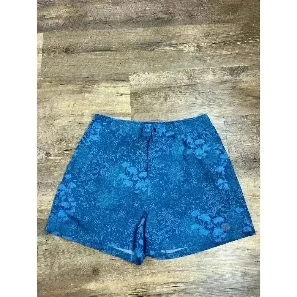 Lords Of Harlech Quack 2 Paisley Swim Shorts Blue Men's L Mesh Lined 4